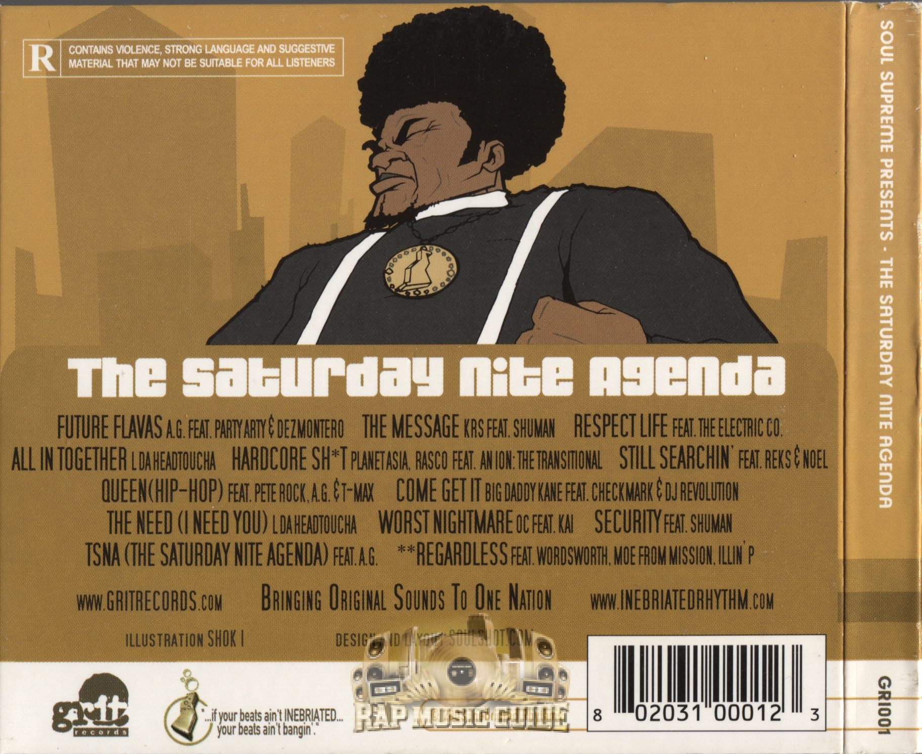 Soul Supreme Presents - The Saturday Nite Agenda: CD | Rap Music Guide